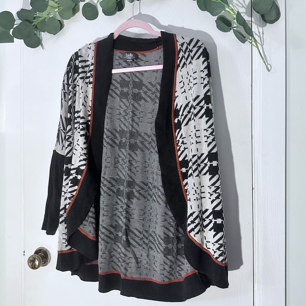 Belle by Belldini Houndstooth Fall Cardigab